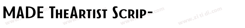 MADE TheArtist Scrip字体转换